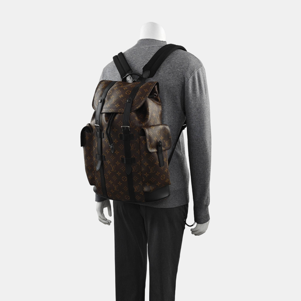 CHRISTOPHER PM Monogram Coated Canvas Brown