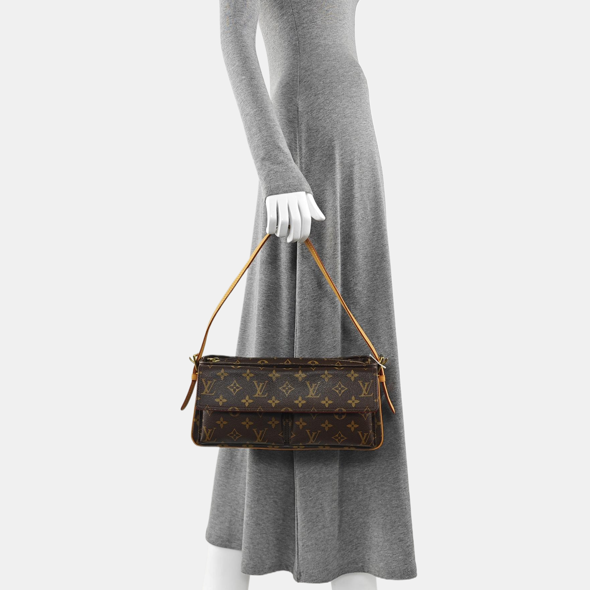 VIVA CITE Monogram Coated Canvas Brown