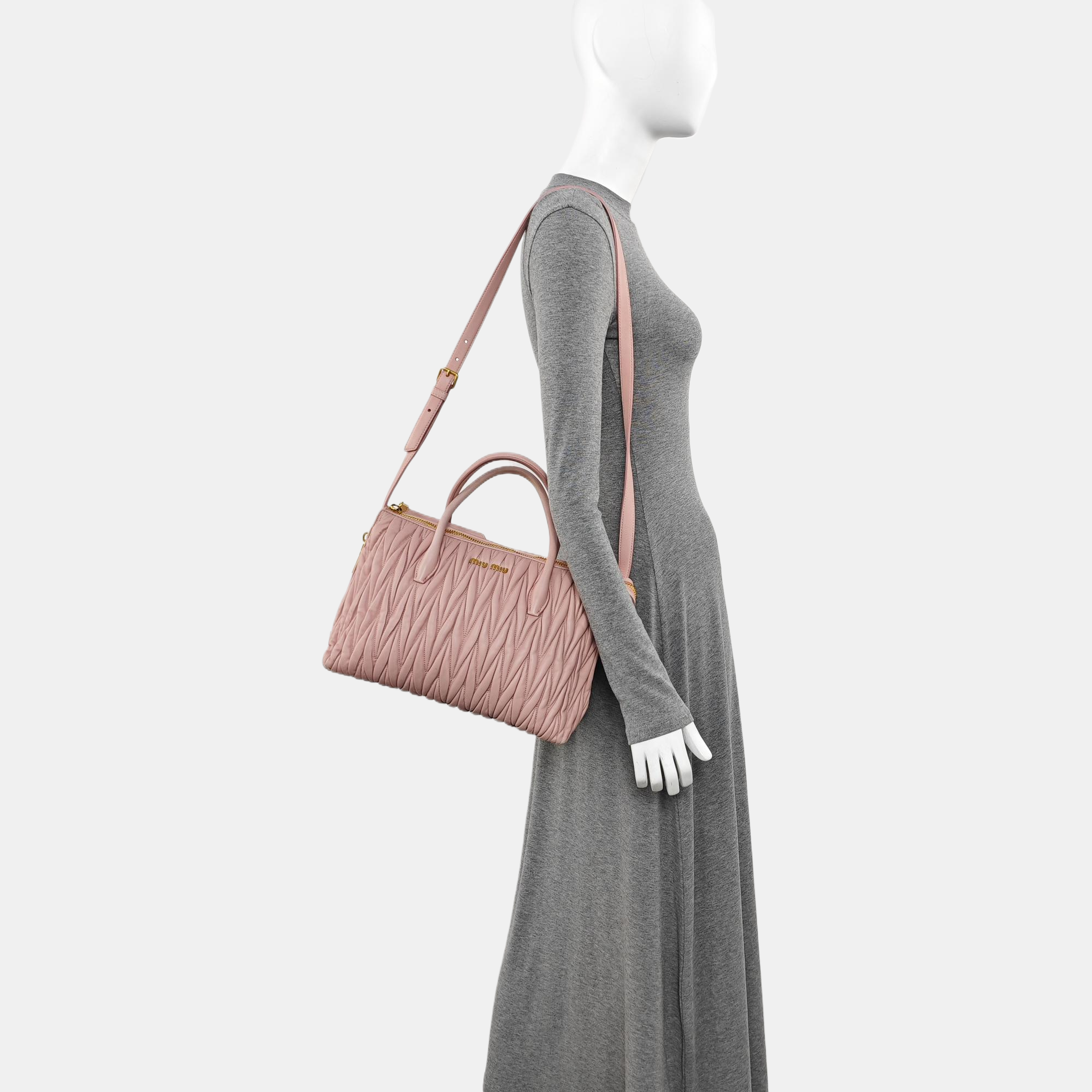 Avenue Quilted Lambskin Pink