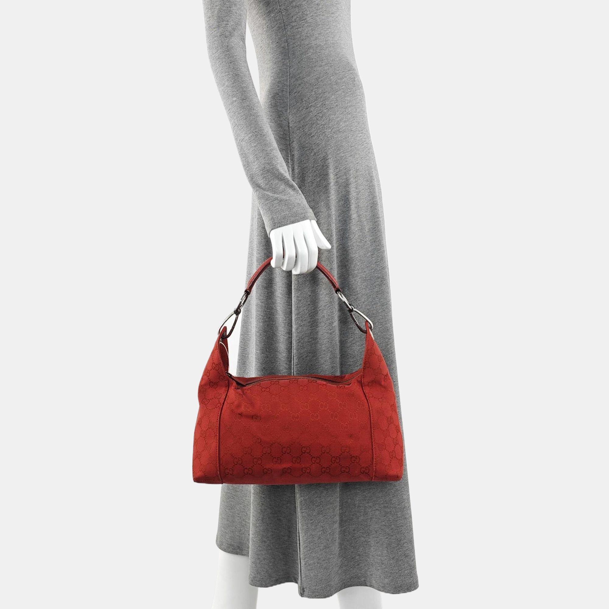 Monogram Canvas Top Handle Bag Red