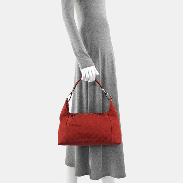 Monogram Canvas Top Handle Bag Red