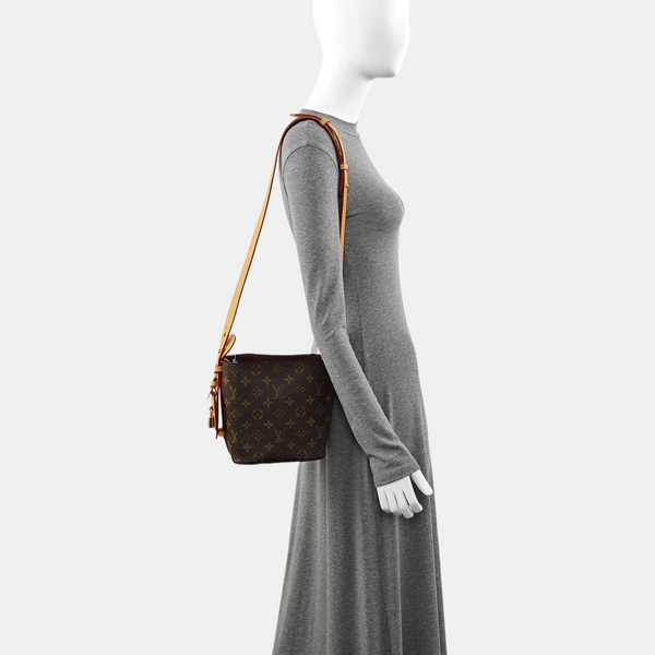ALL IN BB Monogram Coated Canvas Brown