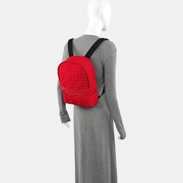 Fabric Backpack Red