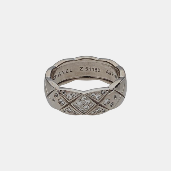 COCOCRUSH 18k White Gold Silver Ring EU 50