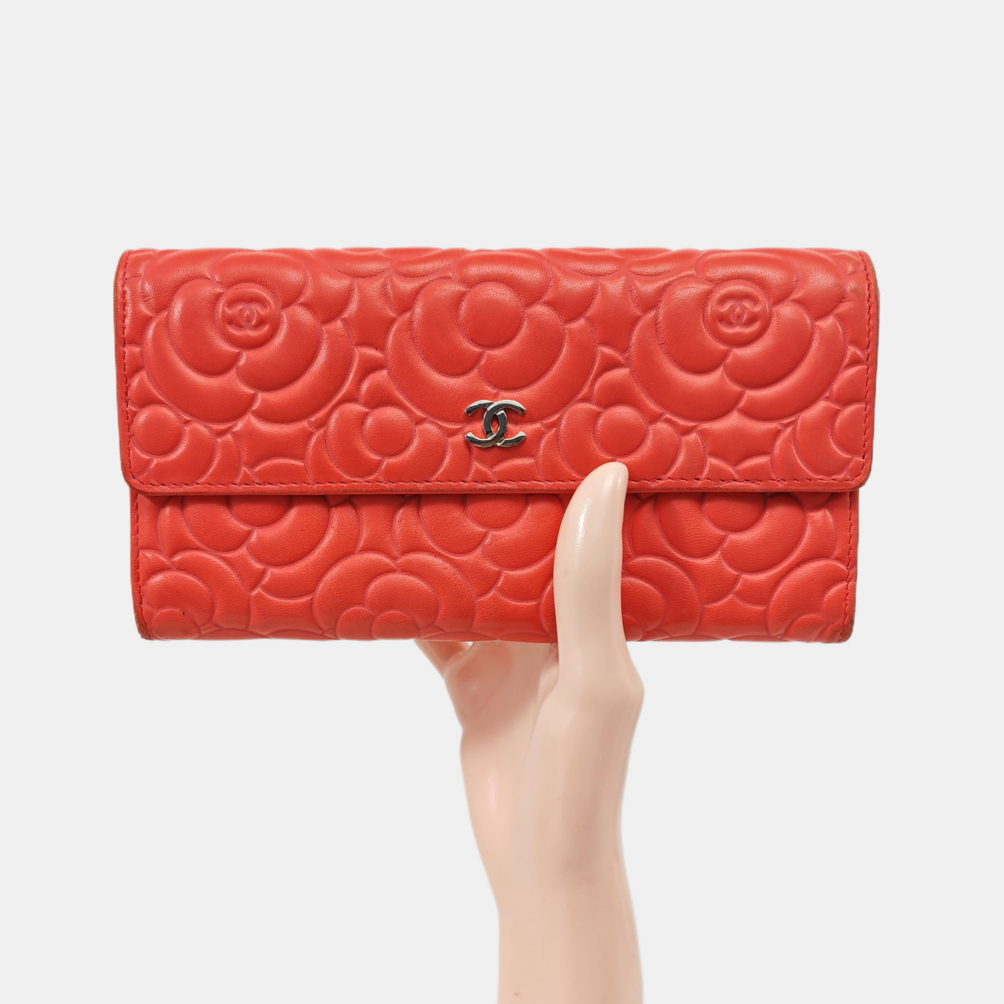 Quilted Lambskin Wallet Red