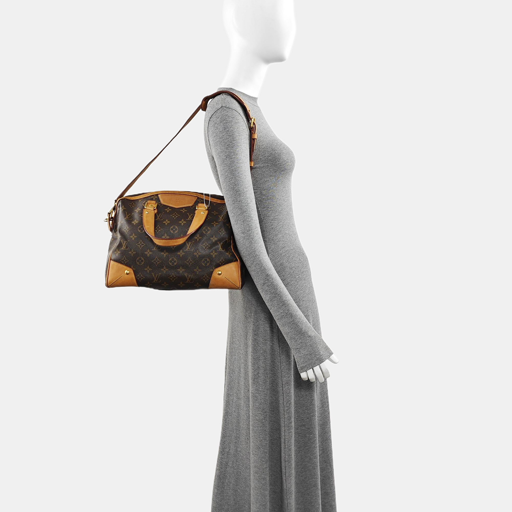 RETIRO NM Monogram Coated Canvas Brown