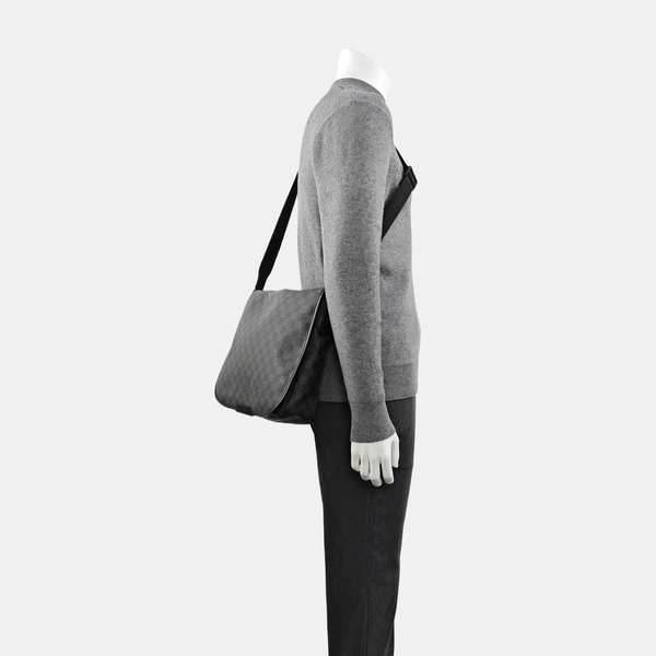DANIEL Damier Graphite Coated Canvas Gray