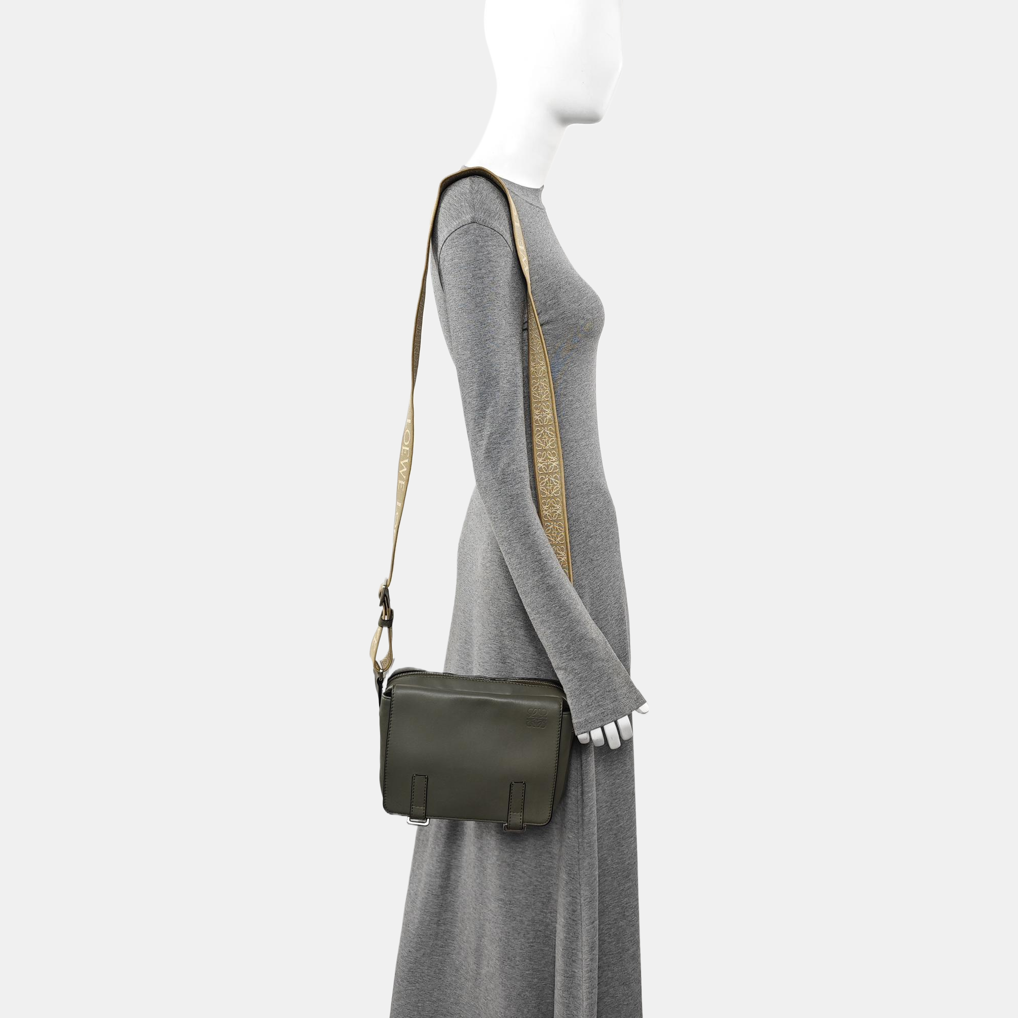 Military Mini Calfskin Green