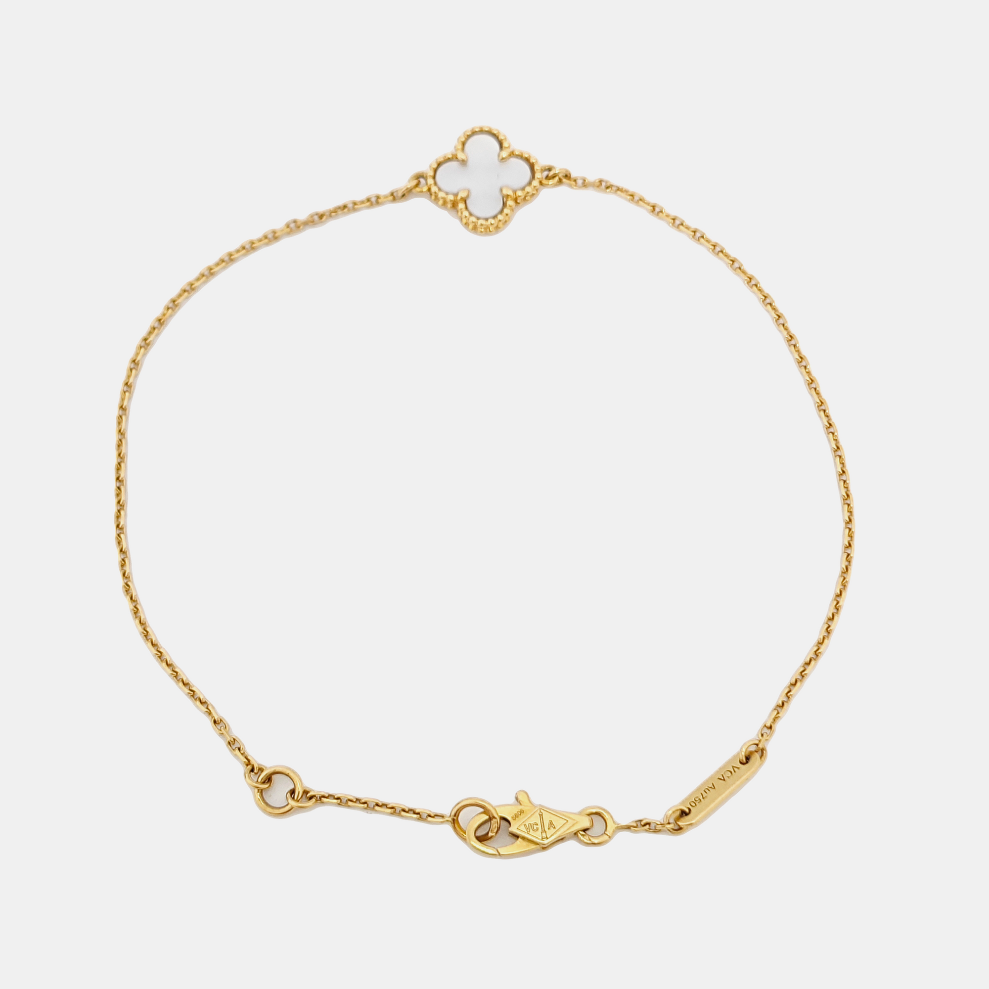 Sweet Alhambra 18k Gold Bracelet