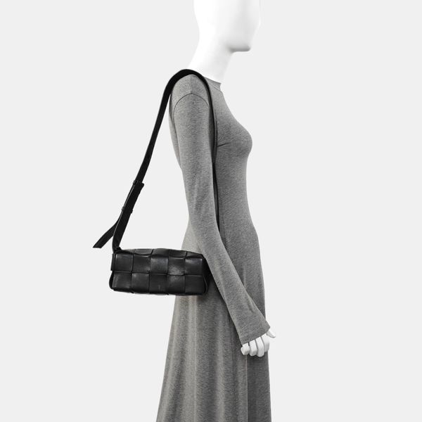 Brick Cassette Small Calfskin Black
