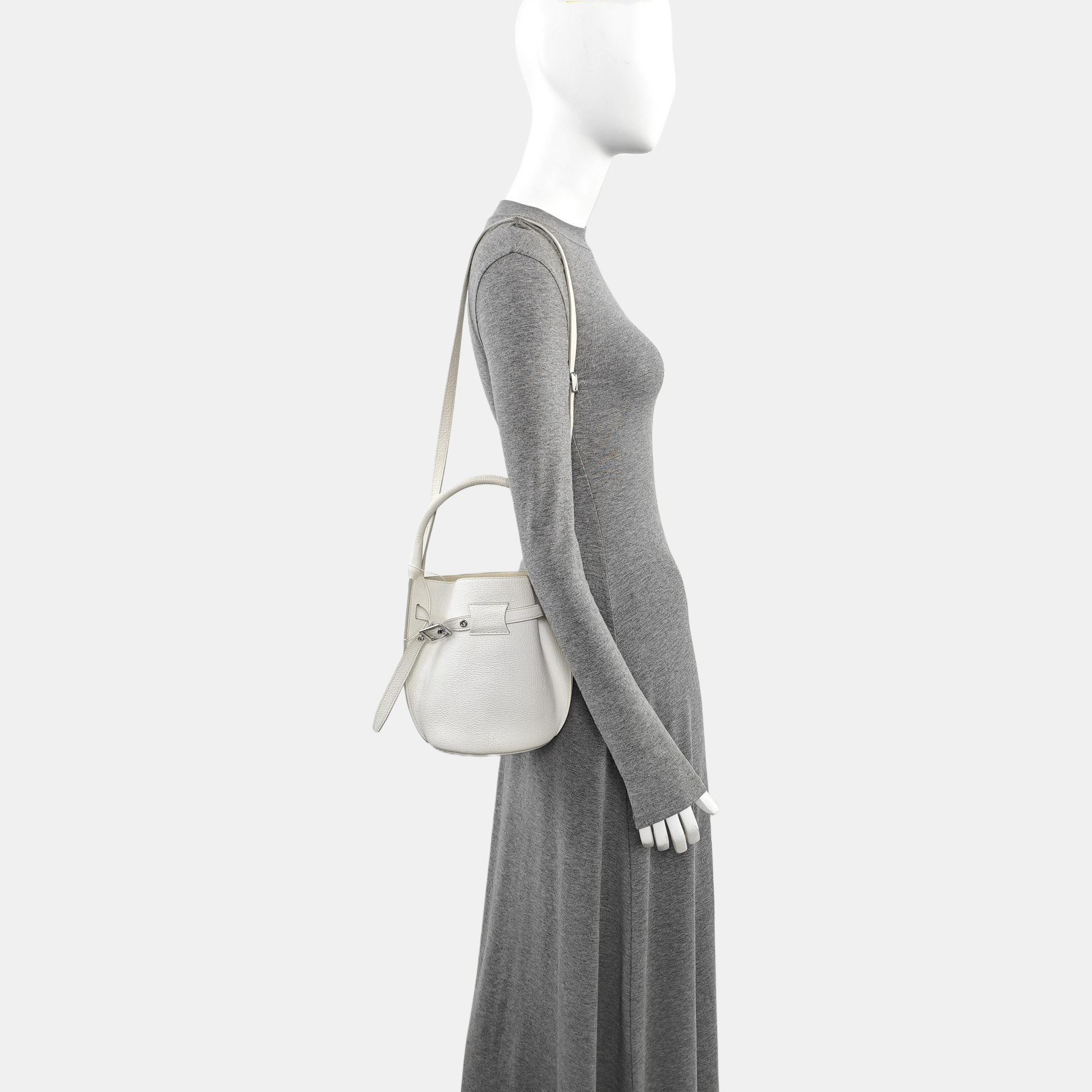 BIG BAG Nano Calfskin White