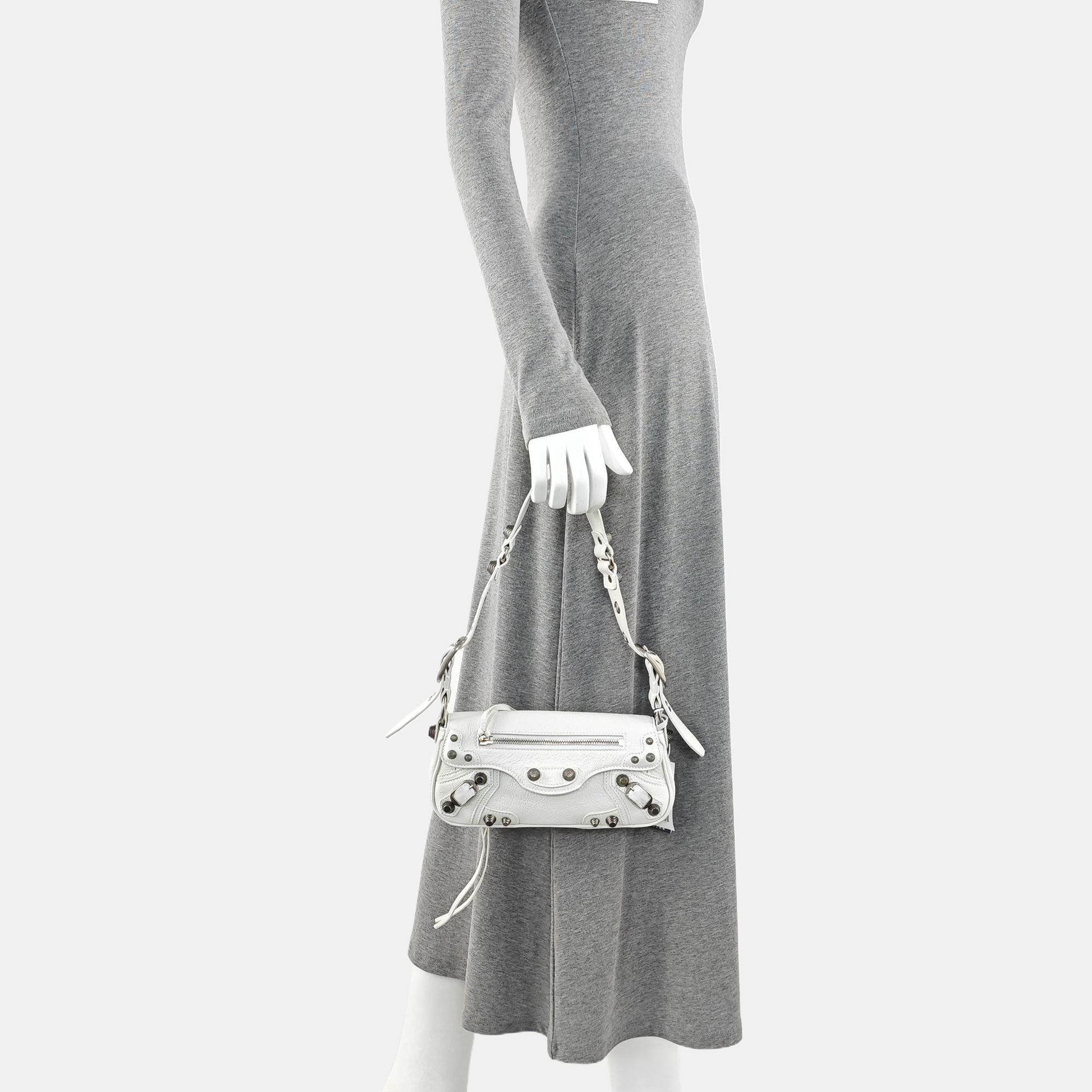 Le Cagole Mini Lambskin White