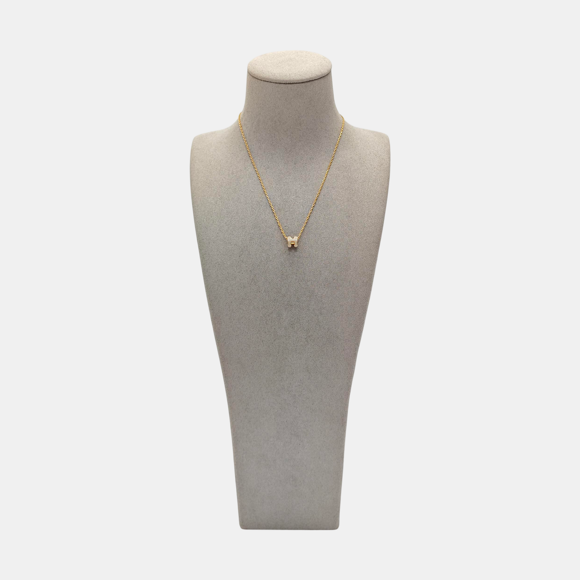 Pop H Metal Gold Necklace