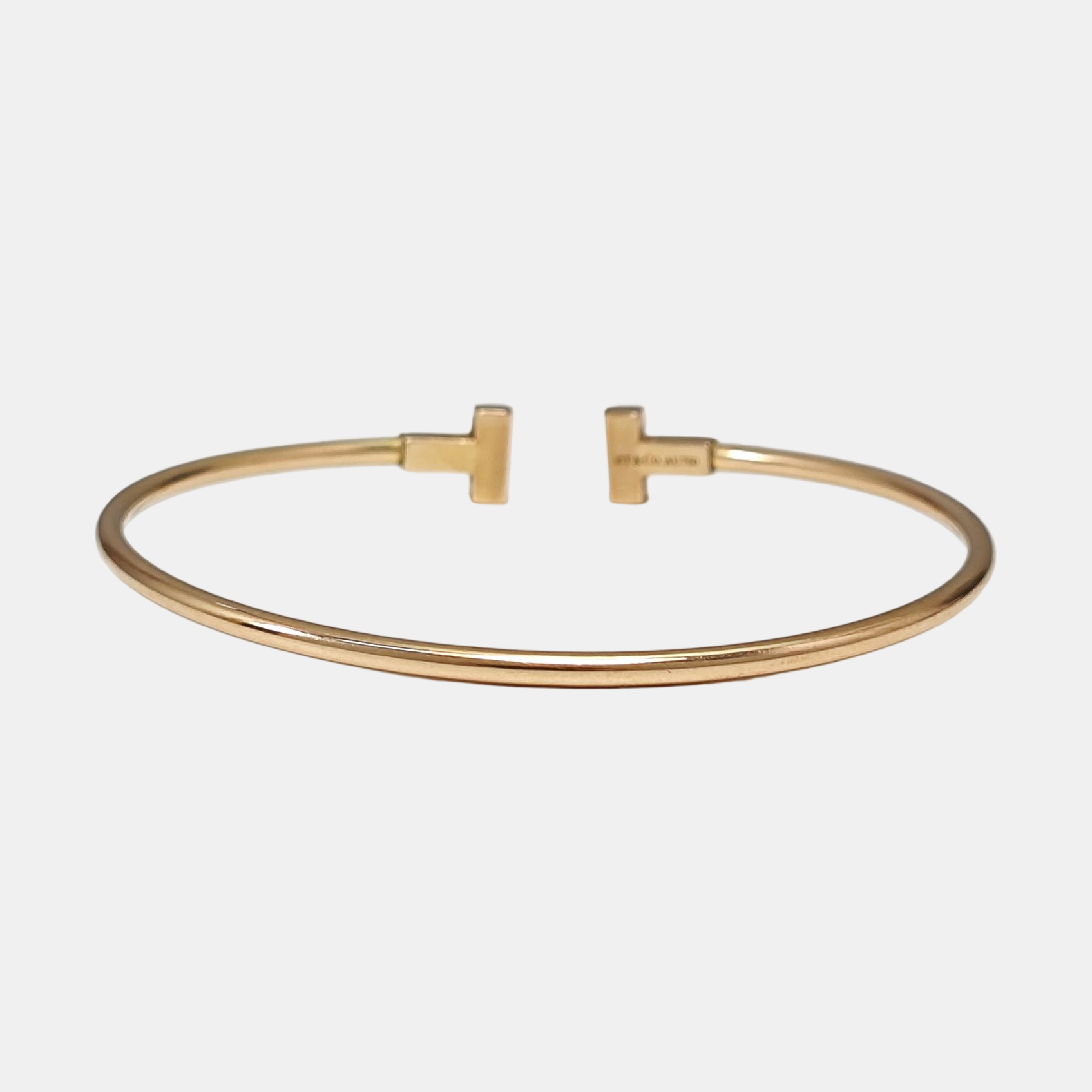 Tiffany T 18k Rose Gold Bangle