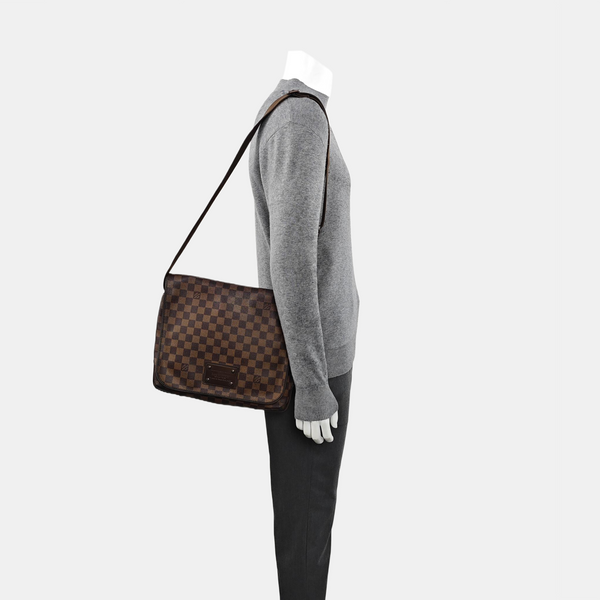 BROOKLYN Damier Ebene Coated Canvas Brown