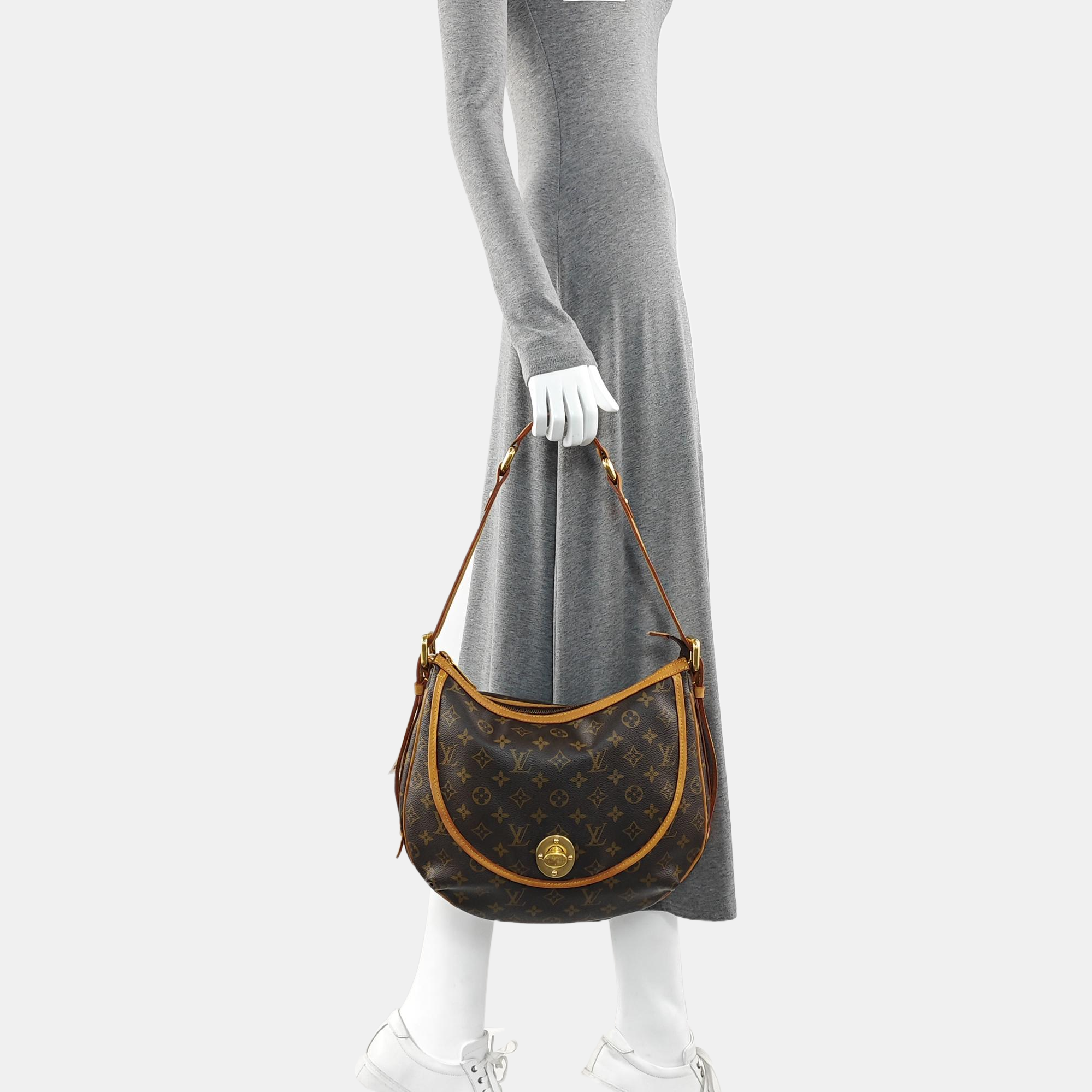 TULUM GM Monogram Coated Canvas Brown
