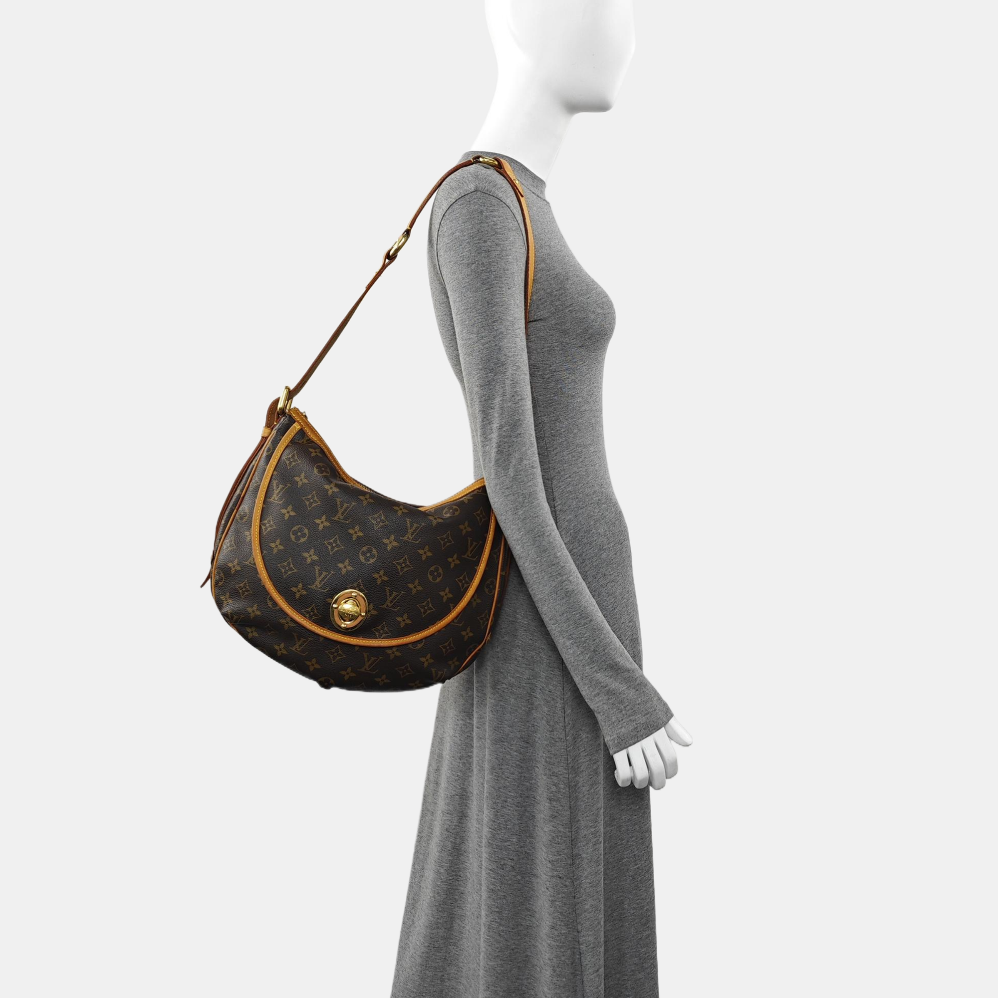 TULUM GM Monogram Coated Canvas Brown