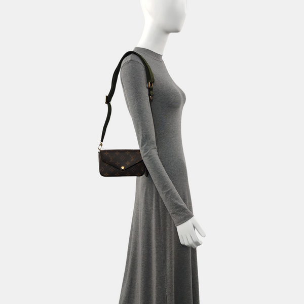 FÉLICIE Monogram Coated Canvas Brown