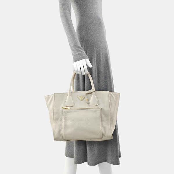 Calfskin Tote Bag White