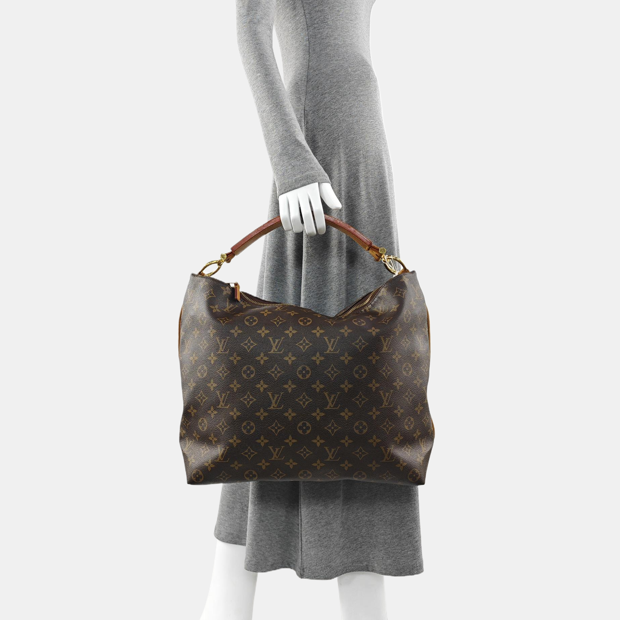 SULLY MM Monogram Coated Canvas Brown