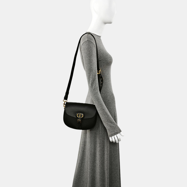 Authenticated pre-owned  Bobby Medium Calfskin Black - Shoulder Bag at Looply