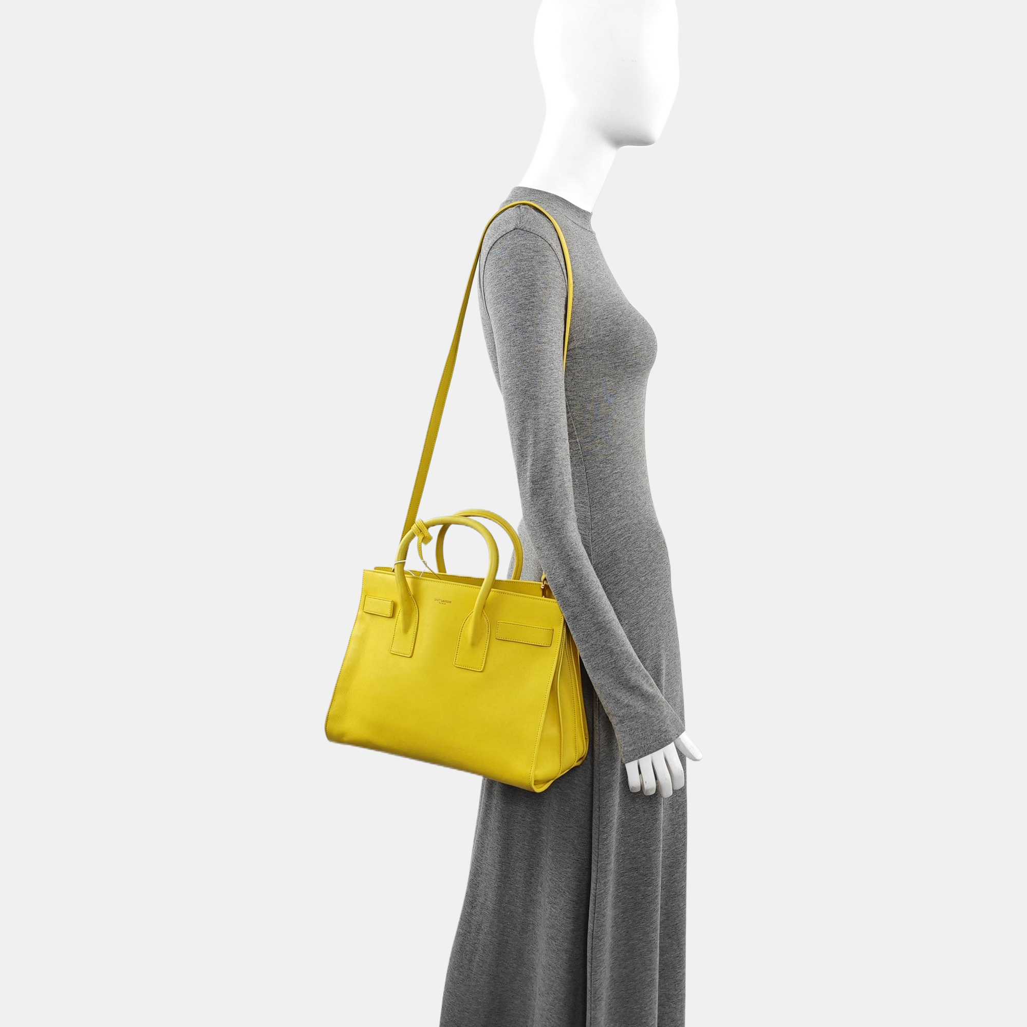 SAC DE JOUR Small Calfskin Yellow