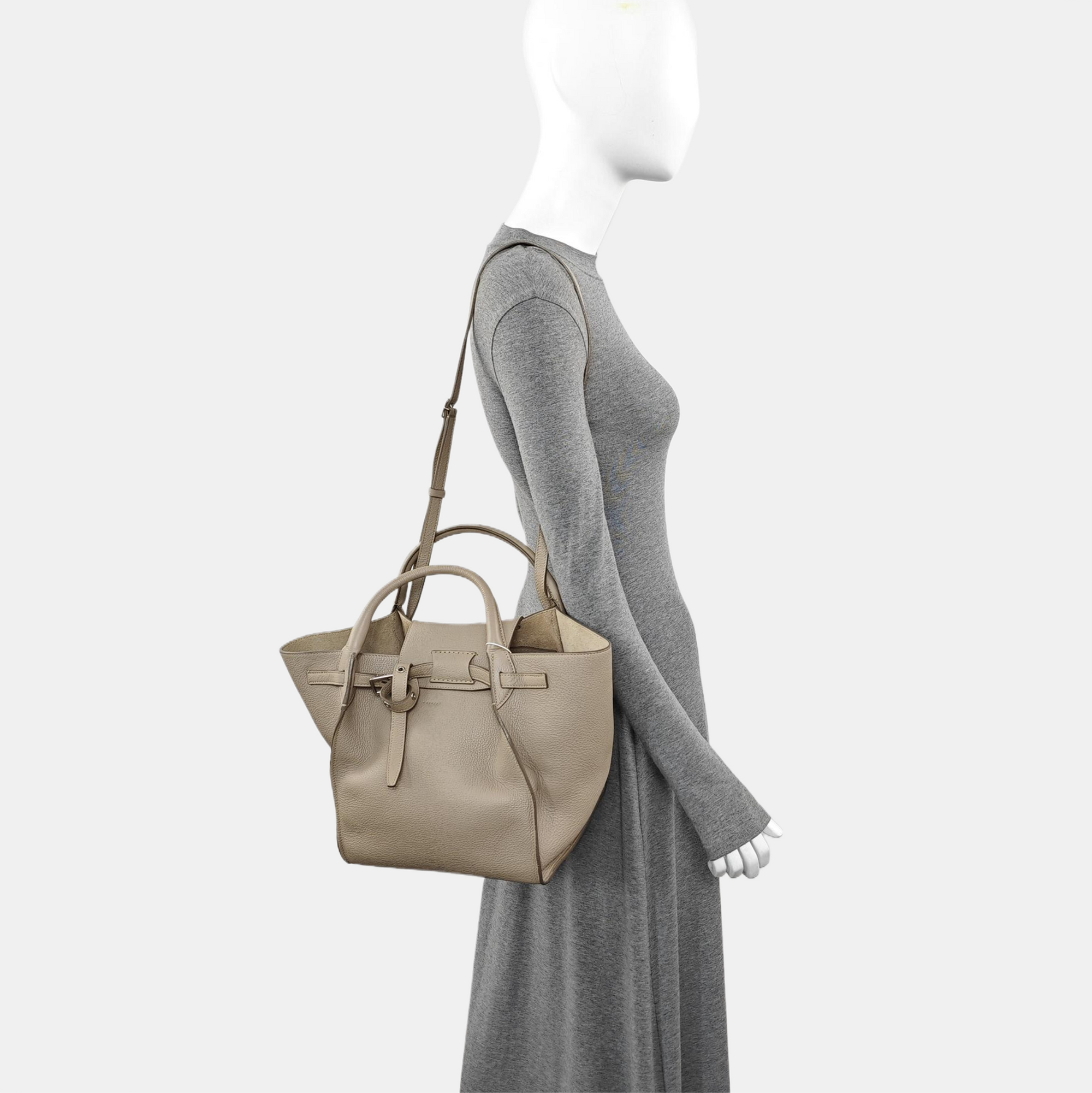 BIG BAG Small Calfskin Gray