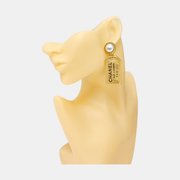 Metal Gold Stud Earrings