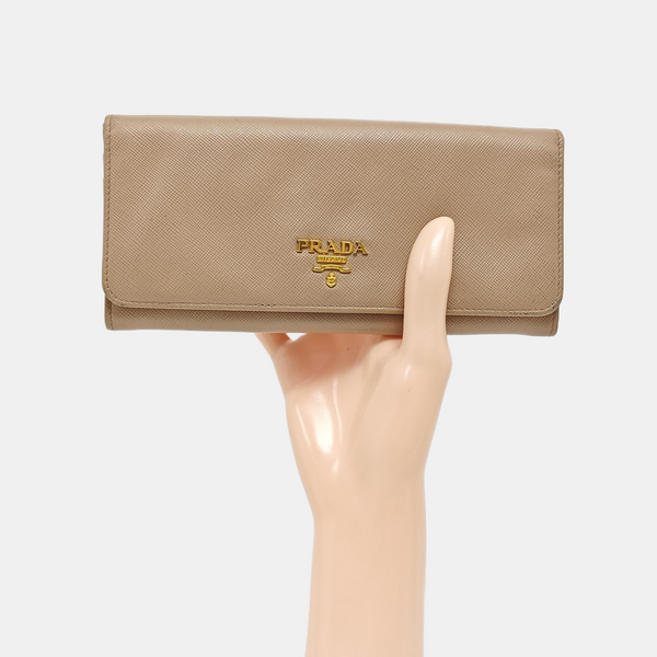 Calfskin Wallet Beige