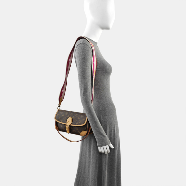 DIANE Monogram Coated Canvas Brown
