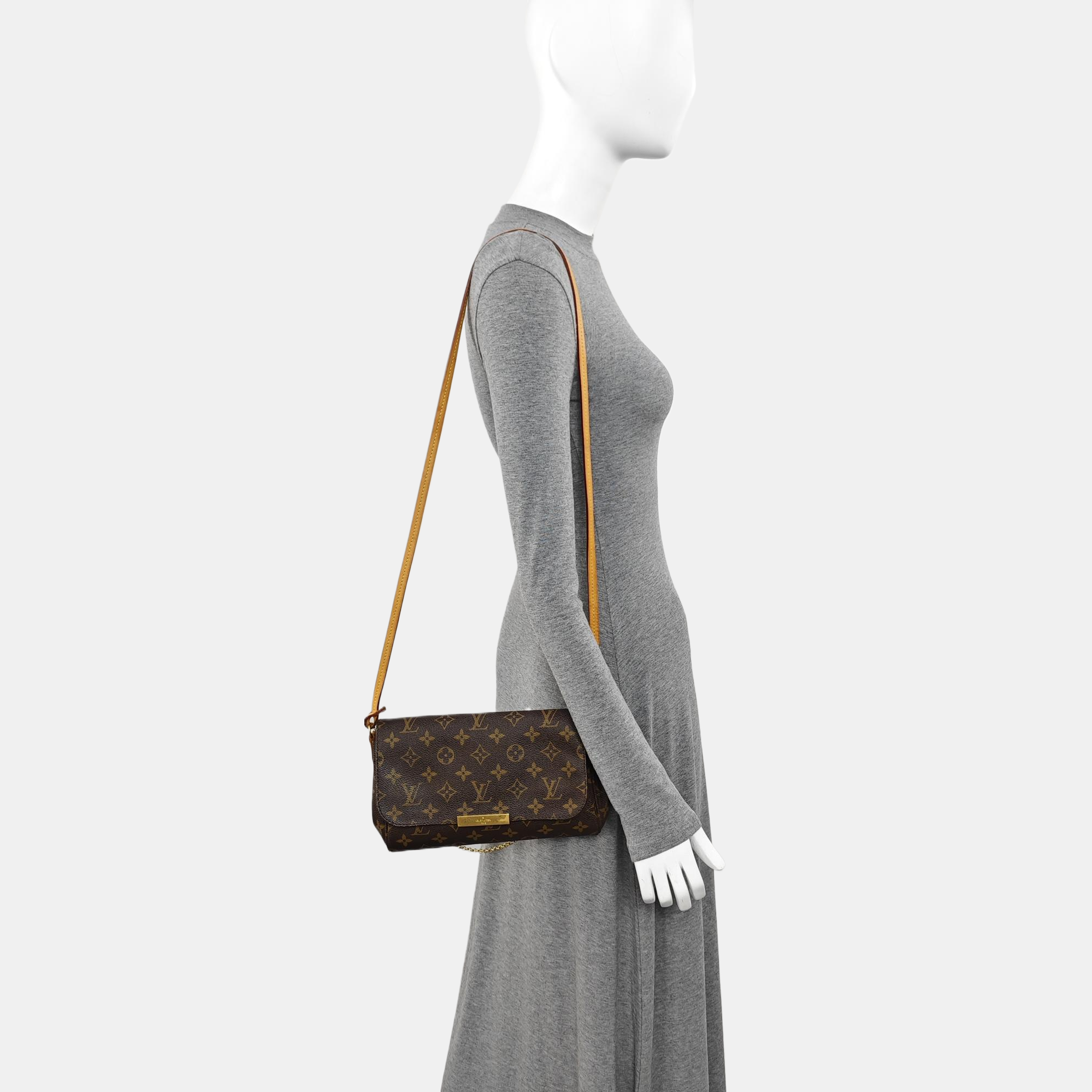 FAVORITE PM Monogram Coated Canvas Brown