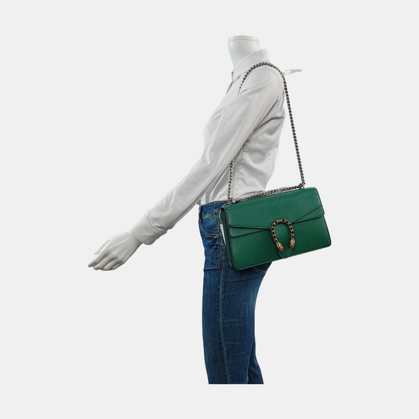 Authenticated pre-owned  Dionysus Small Calfskin Green - Shoulder Bag at Looply
