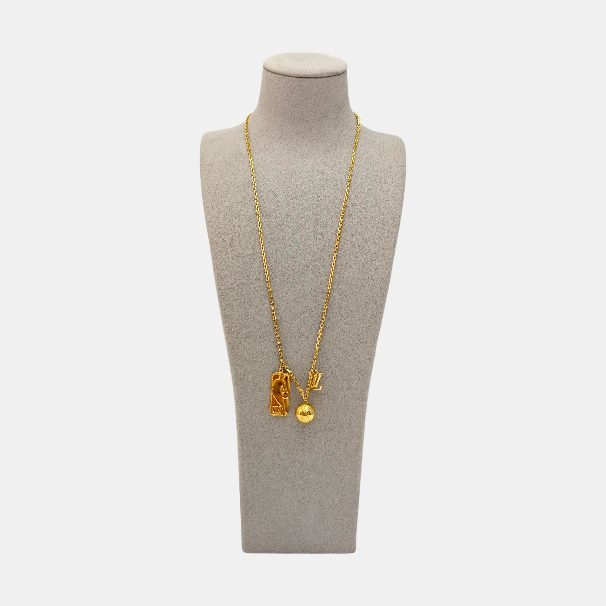 LVxNBA Metal Gold Necklace