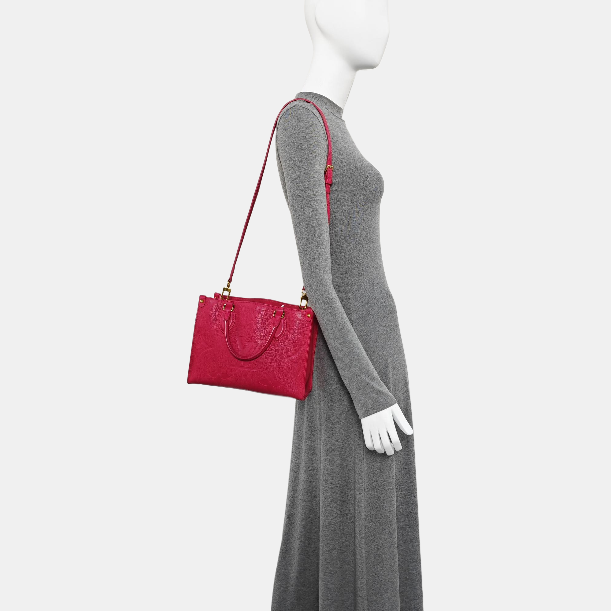 ONTHEGO PM Monogram Calfskin Red