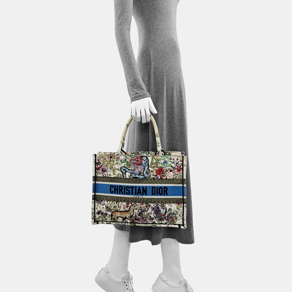 Book Tote Medium Canvas Multicolor