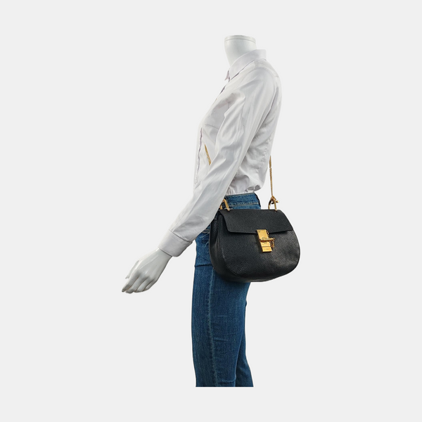 Drew Medium Calfskin Black