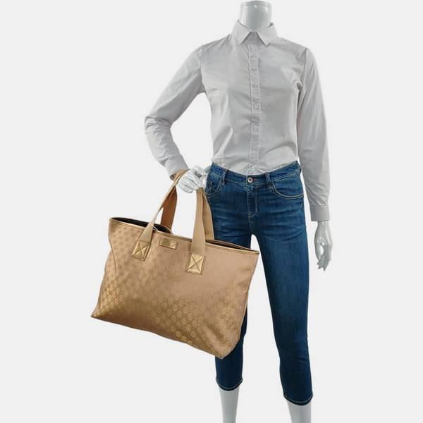 GG Imprime Monogram Canvas Gold