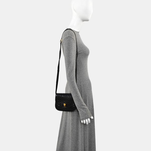 Calfskin Shoulder Bag Black