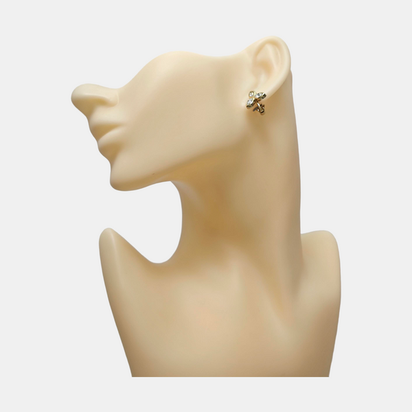 Metal Gold Clip On Earrings