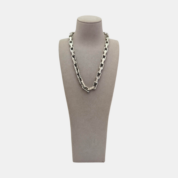 MONOGRAM CHAIN Metal Silver Necklace