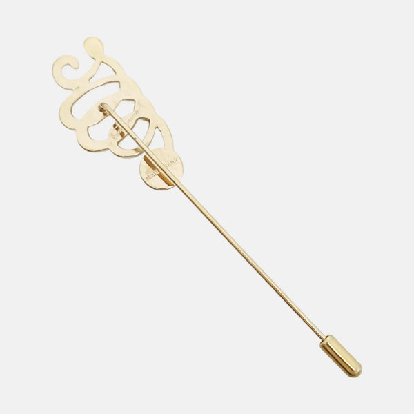 Metal Gold Brooch