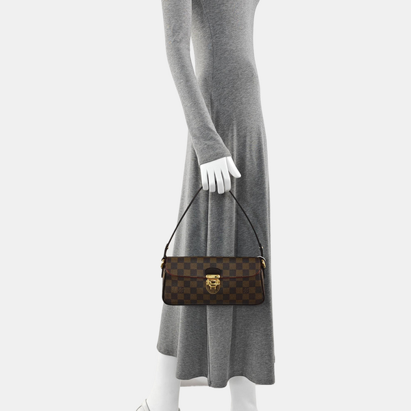 RAVELLO Damier Ebene Coated Canvas Brown