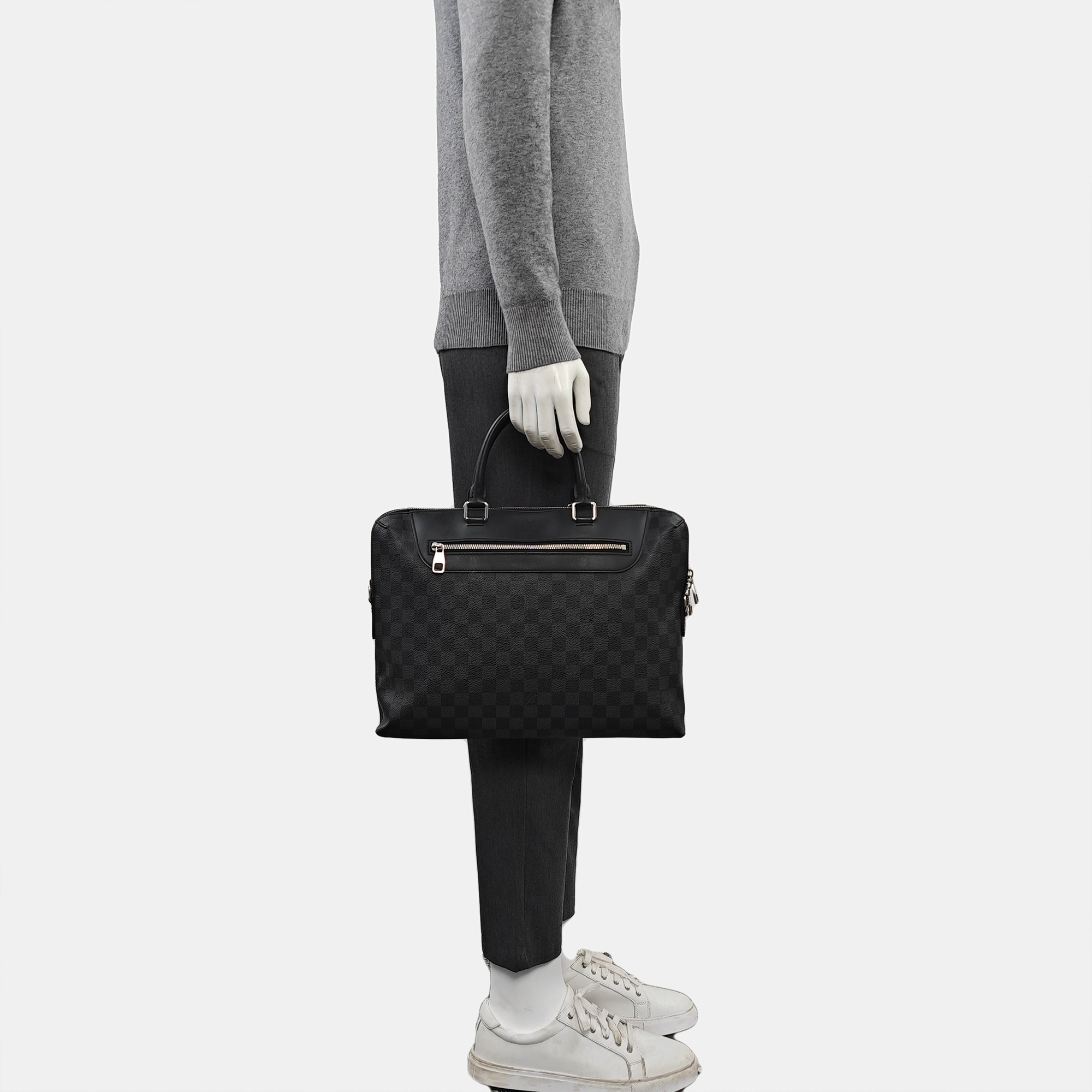 PORTE-DOCUMENTS Damier Graphite Coated Canvas Black
