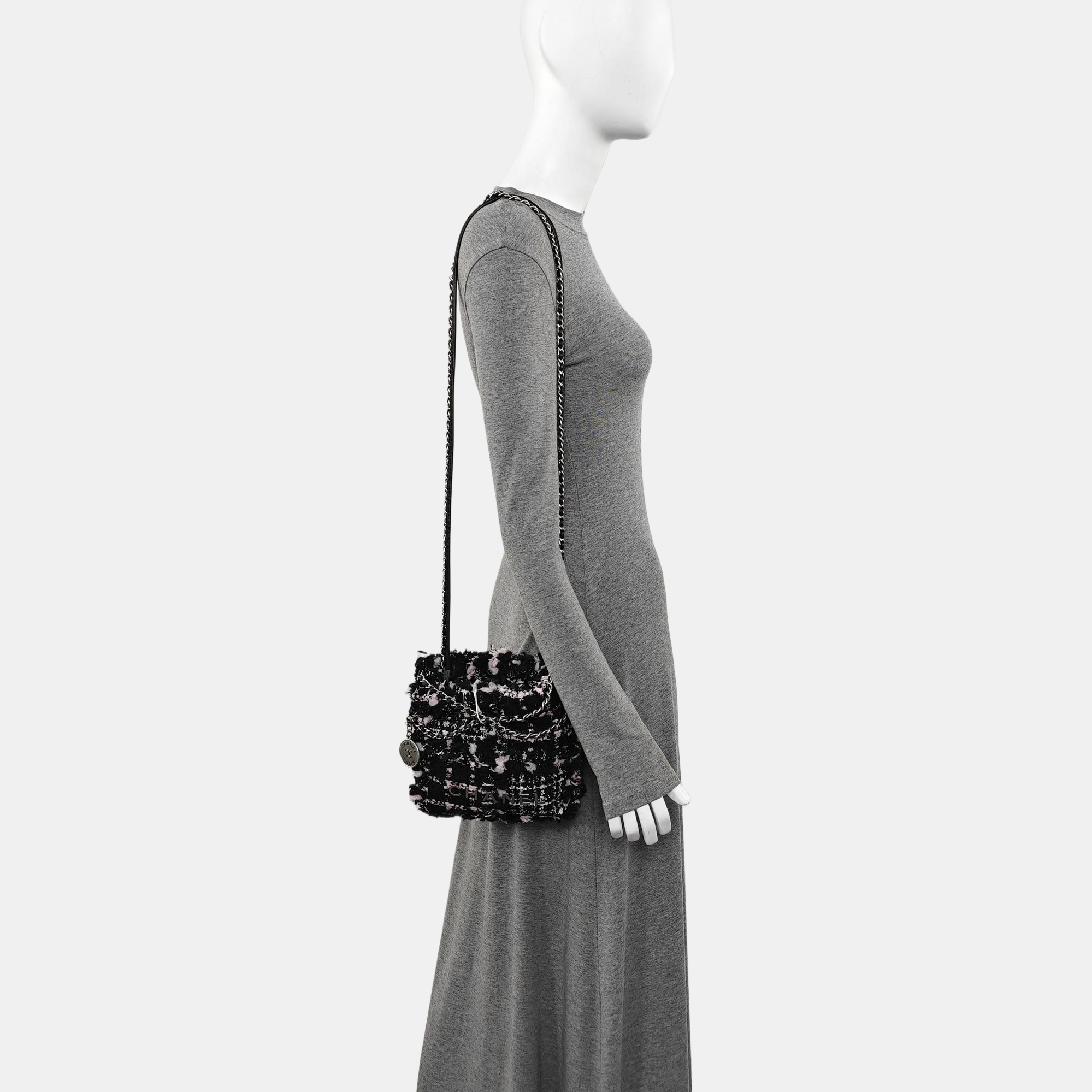Fabric Shoulder Bag Black