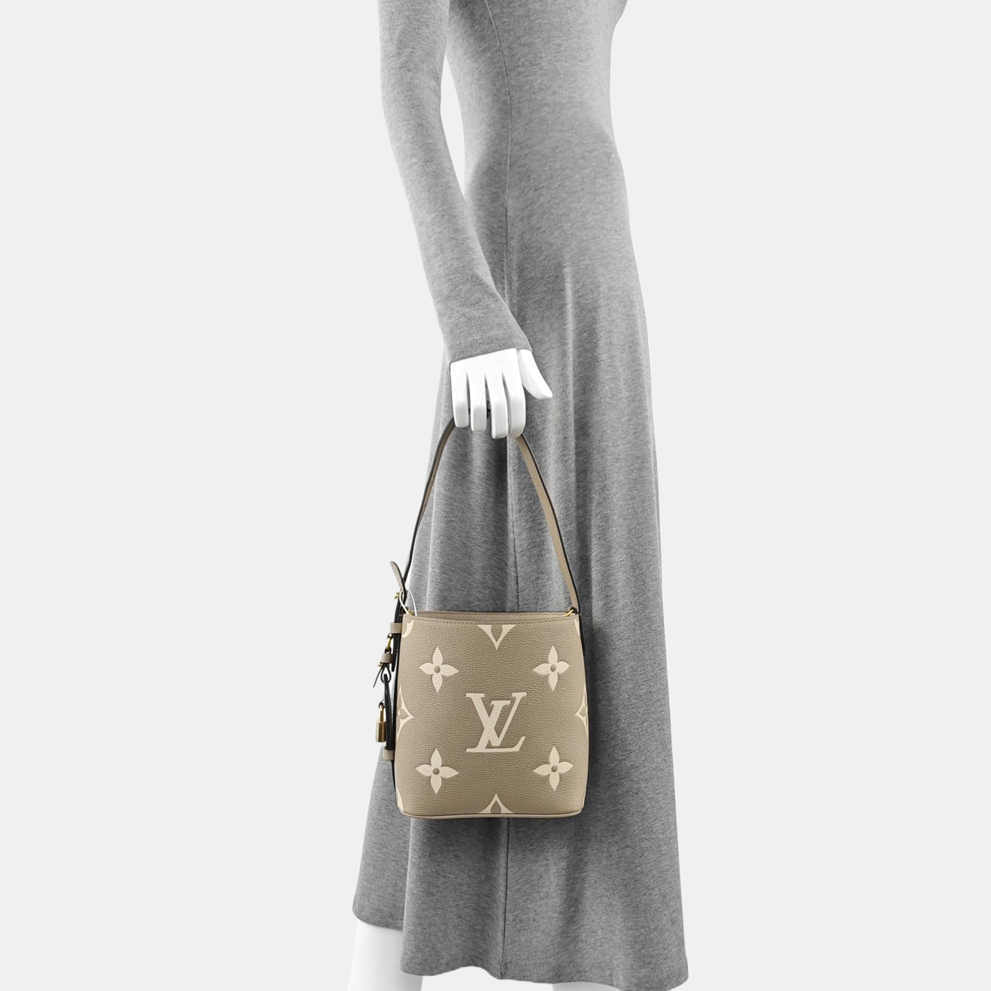 ALL IN BB Monogram Calfskin Gray