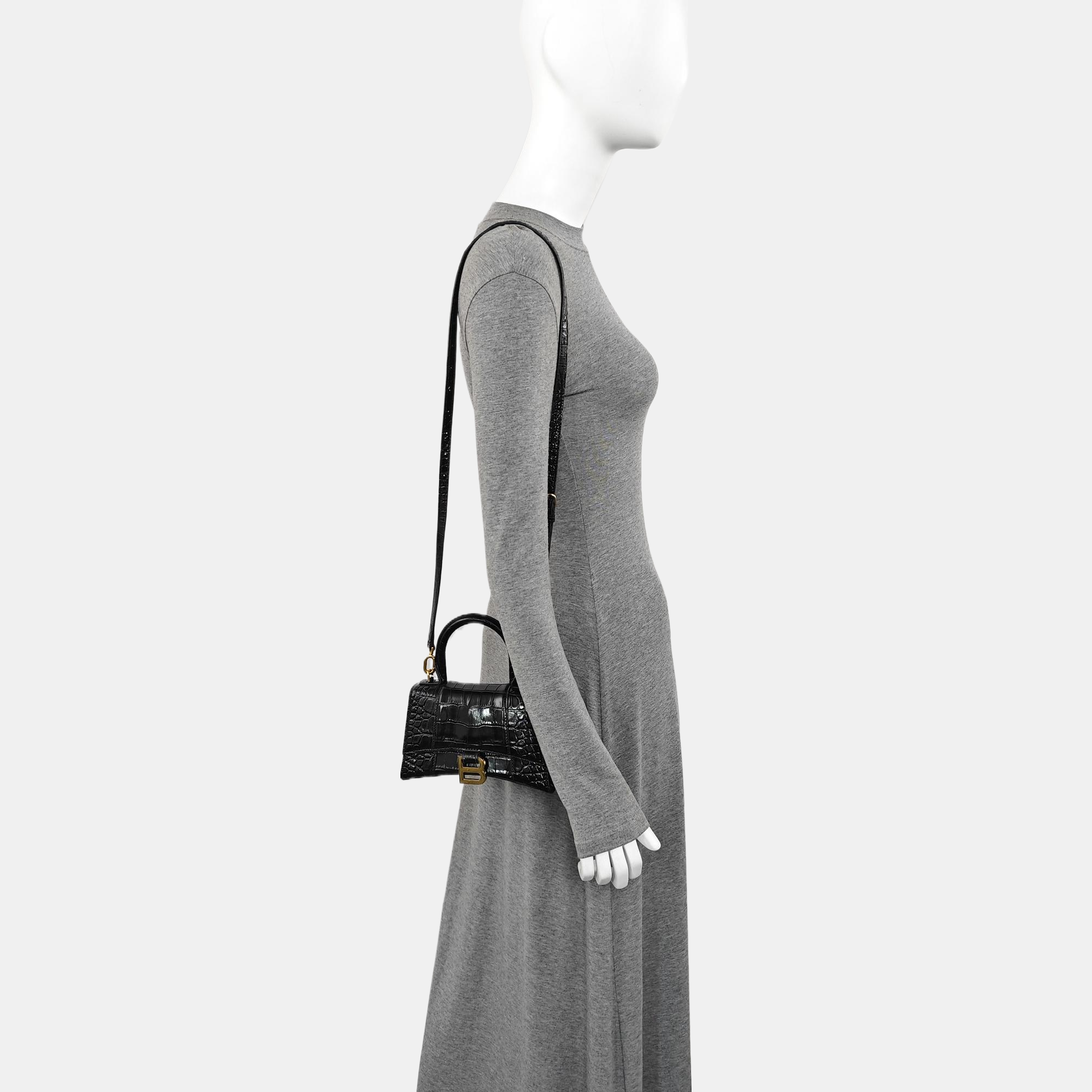 Hourglass XS Calfskin Black