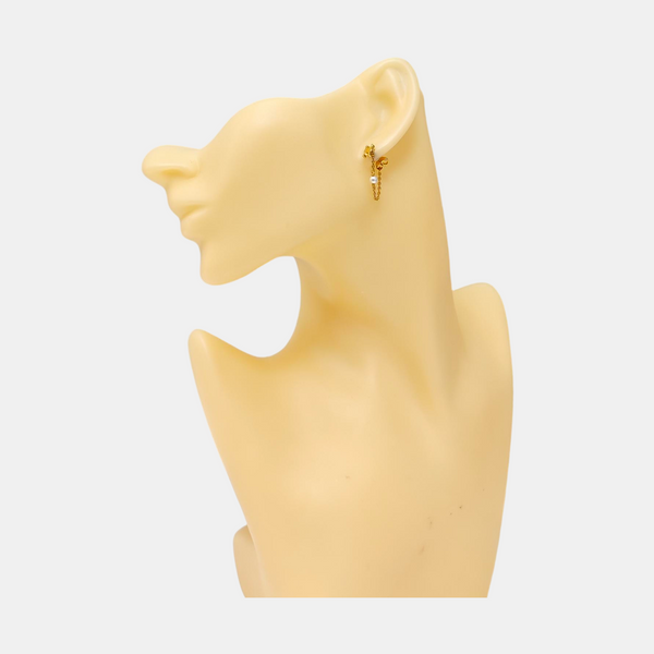 Metal Gold Stud Earrings