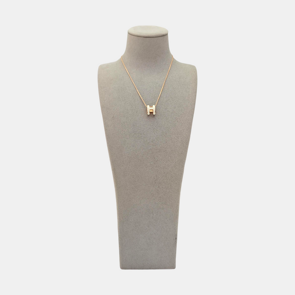Pop H Metal Rose Gold Necklace