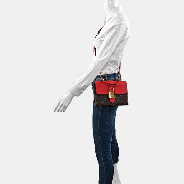 LOCKY BB Monogram Coated Canvas Red