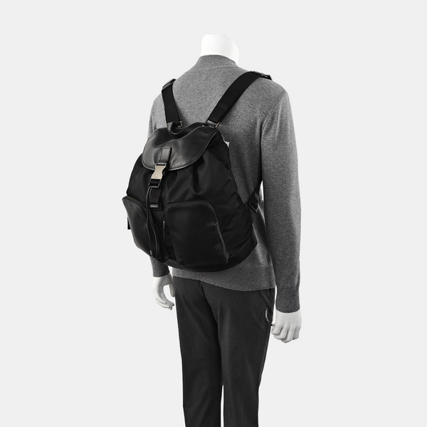 Nylon Backpack Black